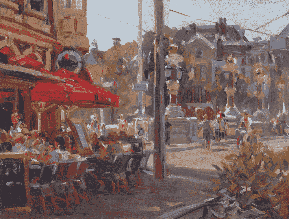 Hans Versfelt: terras Blauwbrug