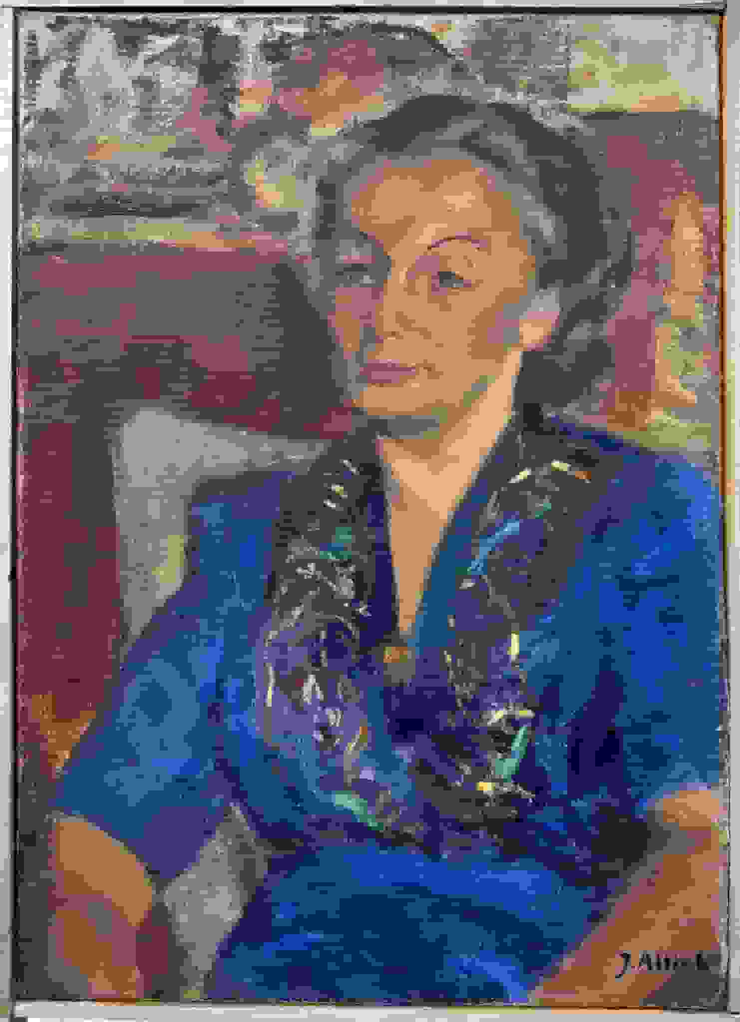 Ontdekking: achterzijde blijkt ook beschilderd !!!!