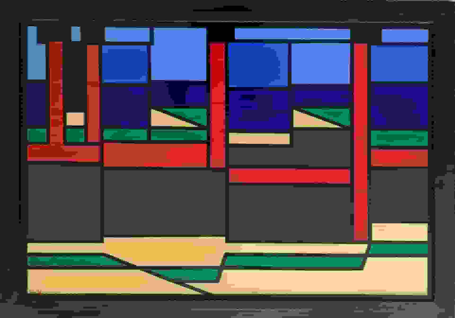 Louise (Lou) Loeber - Fabrieken IV (met lijst)