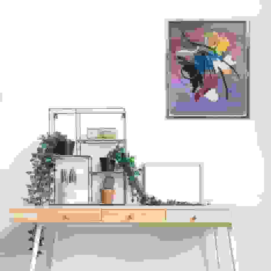 Wim Sinemus - Abstracte compositie (in interieur)