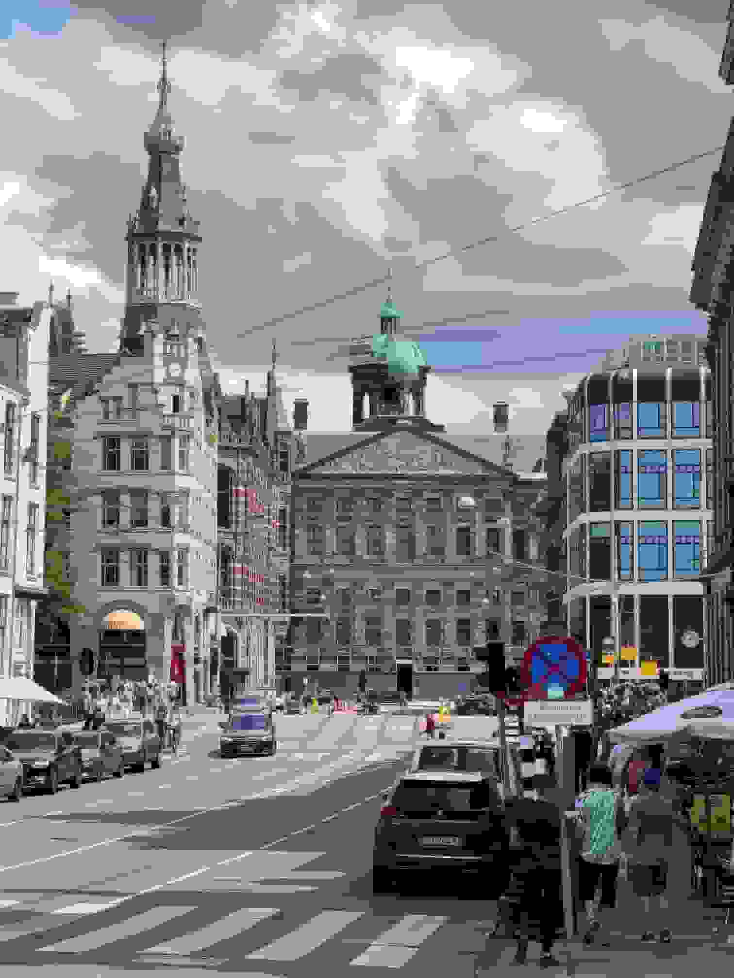 Louis Visser - Paleis op de Dam (in het echt)