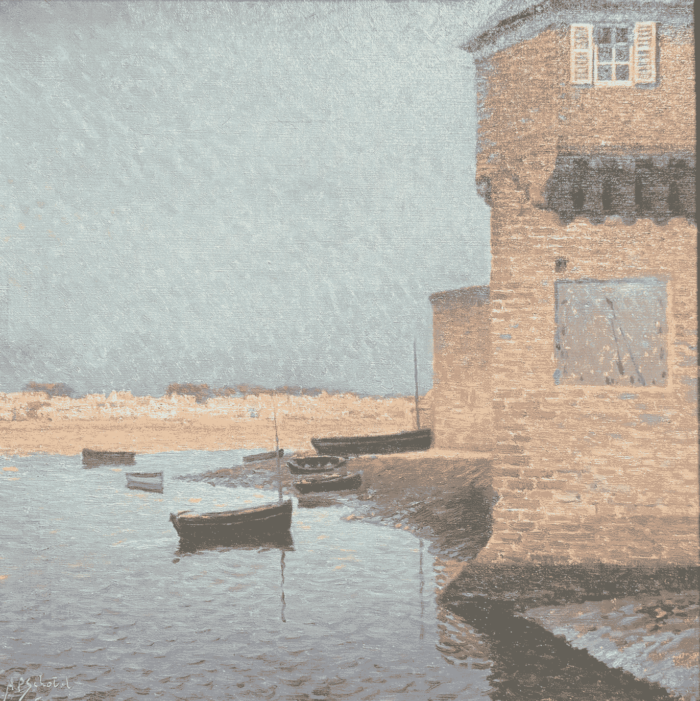 Anthony Pieter Schotel - Gezicht op Saint-Malo 1936