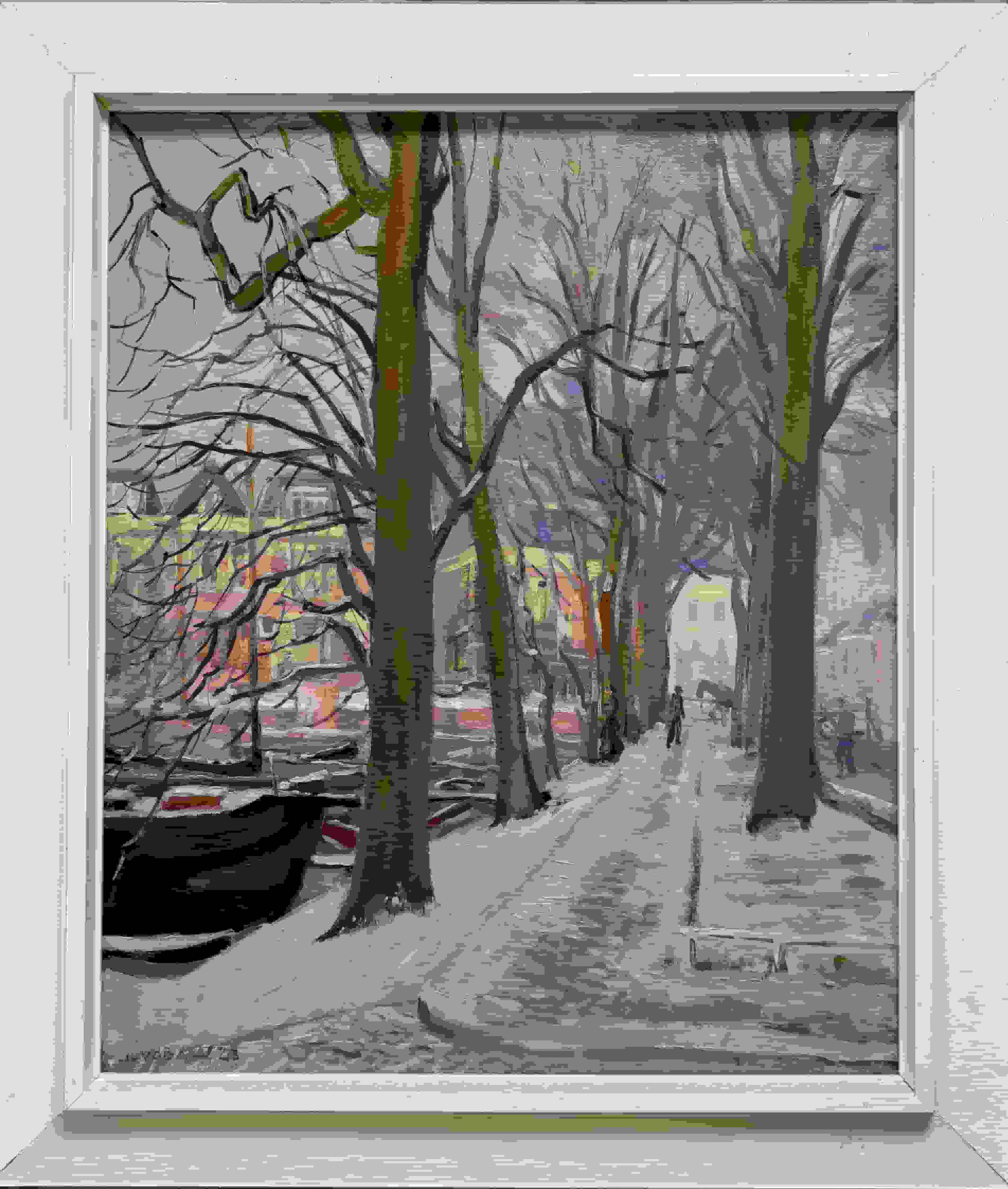 Jan Lucas van der Baan - Westerhaven Groningen (met lijst)