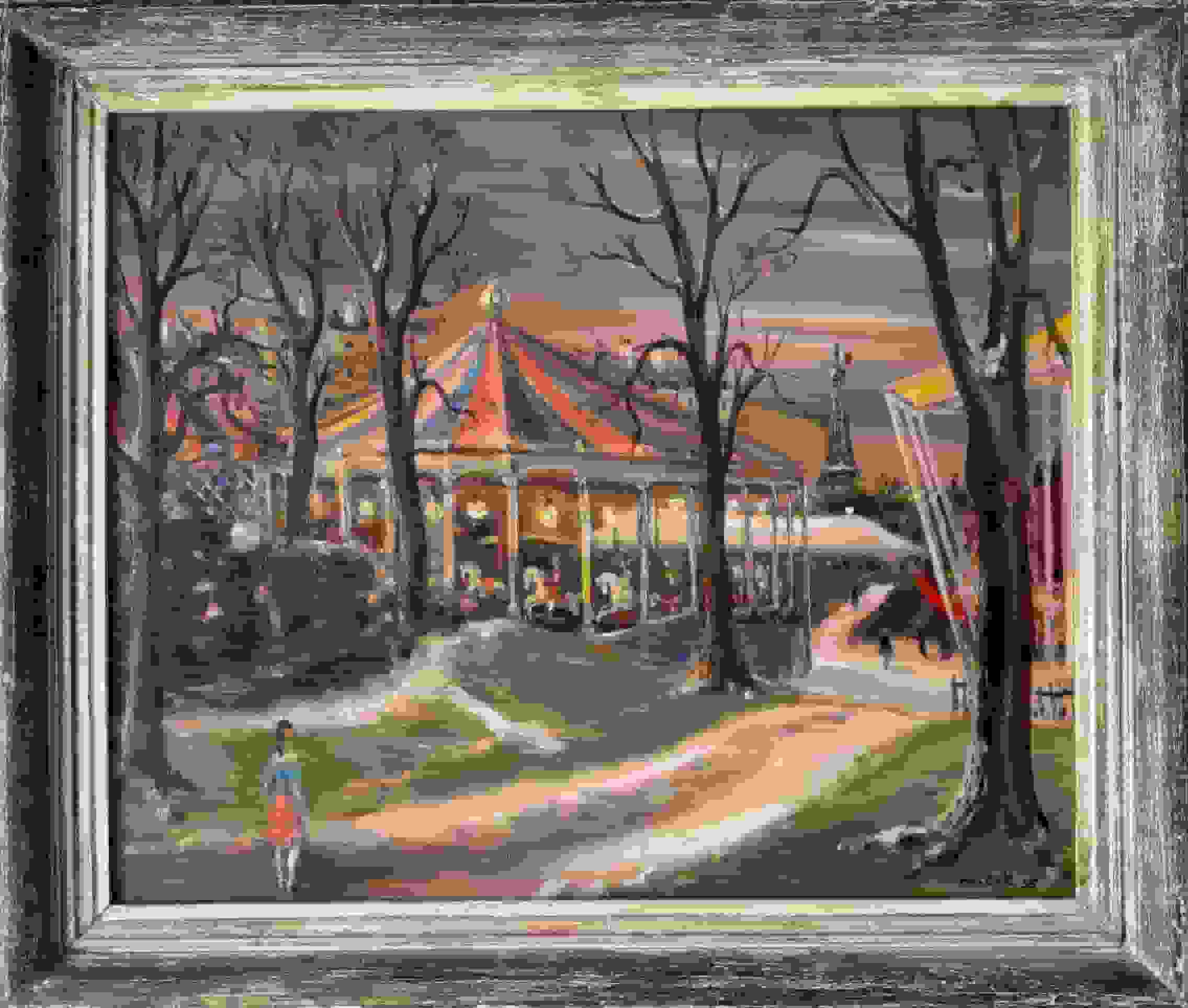 Gerard Hordijk - Kermis in Parijs (met lijst)