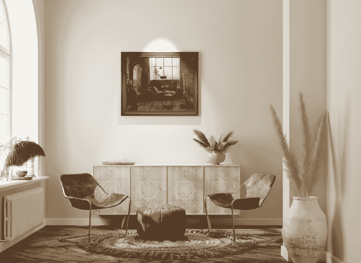 Cornelis Vreedenburgh - Het atelier van de schilder aan de Vredelaan 1 te Laren (in interieur)