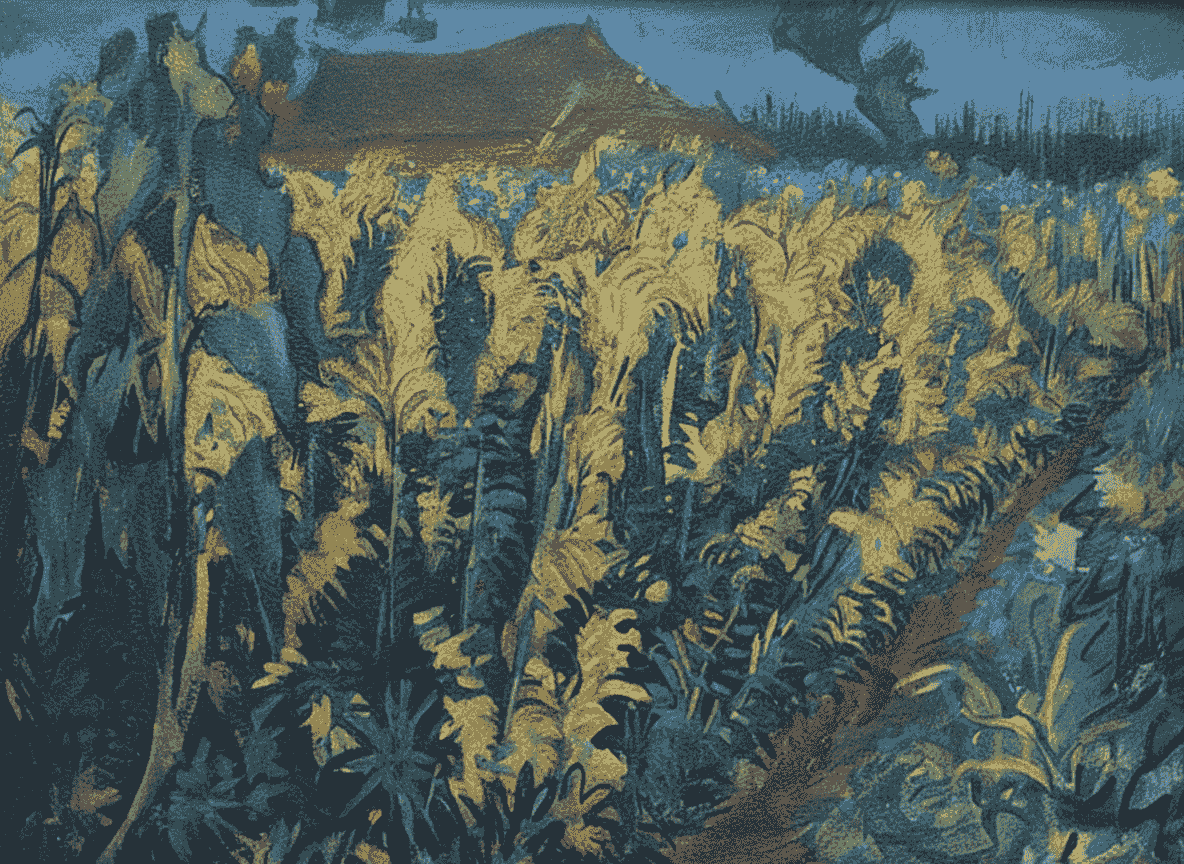 Gronings landschap met zonnebloem