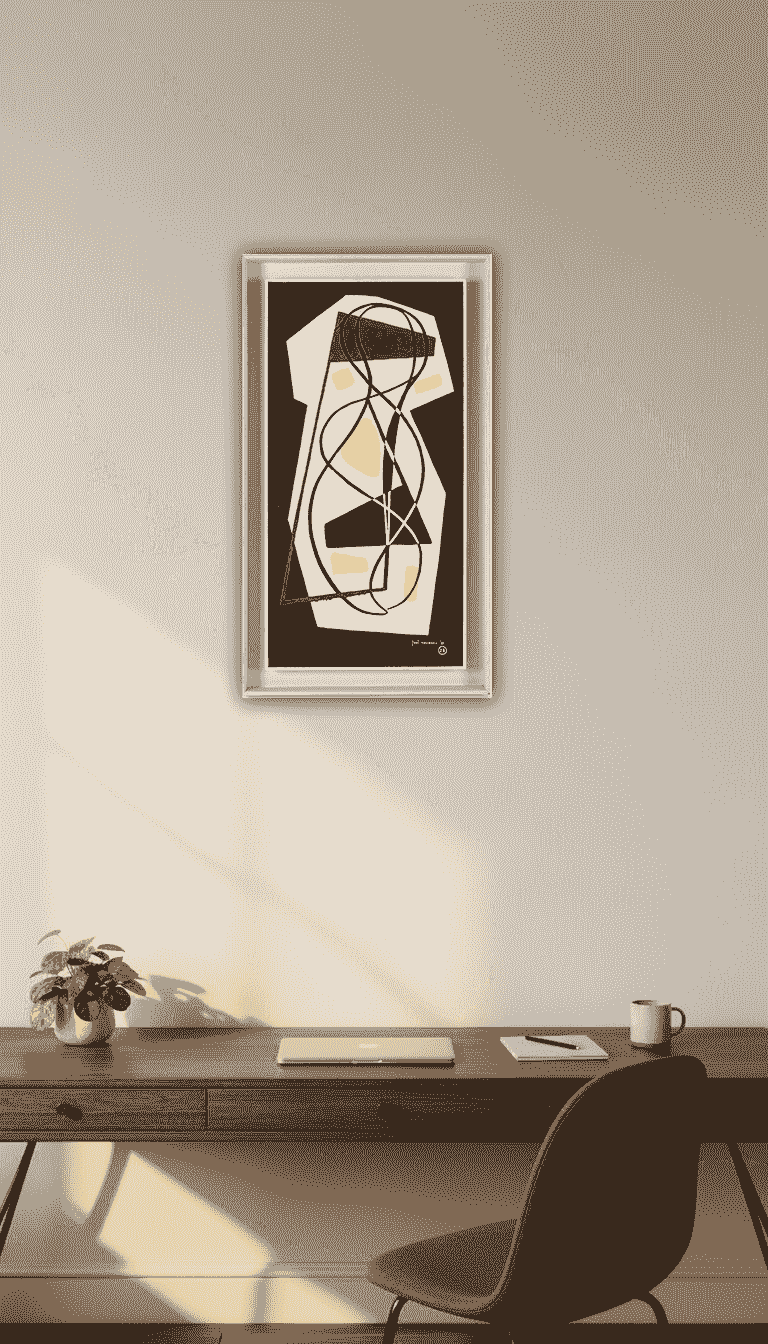 Juul Neumann - Abstracte compositie no. 28 (in interieur)