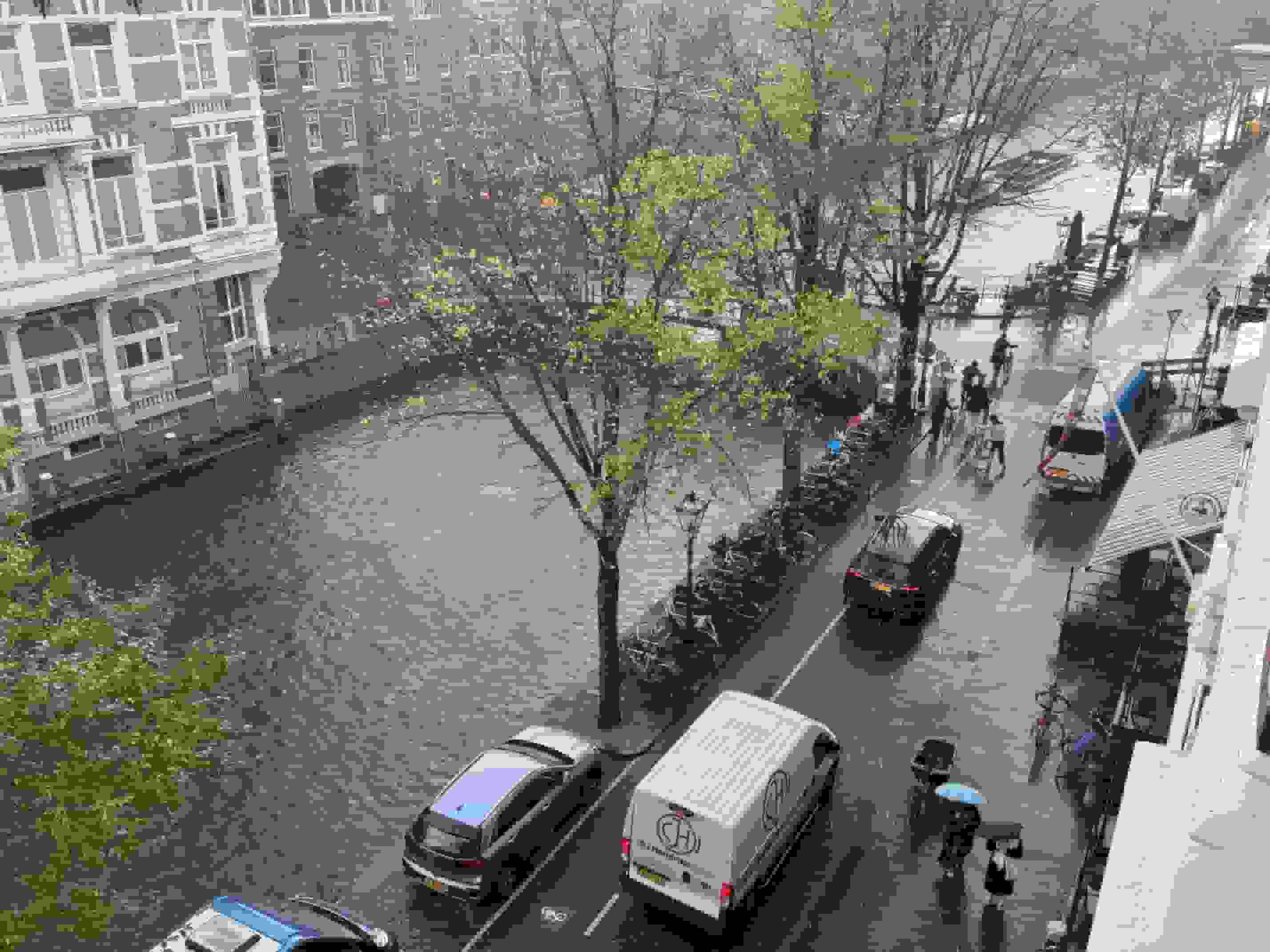 Harmen Meurs - Bedrijvigheid op de Kloveniersburgwal  (in het echt)