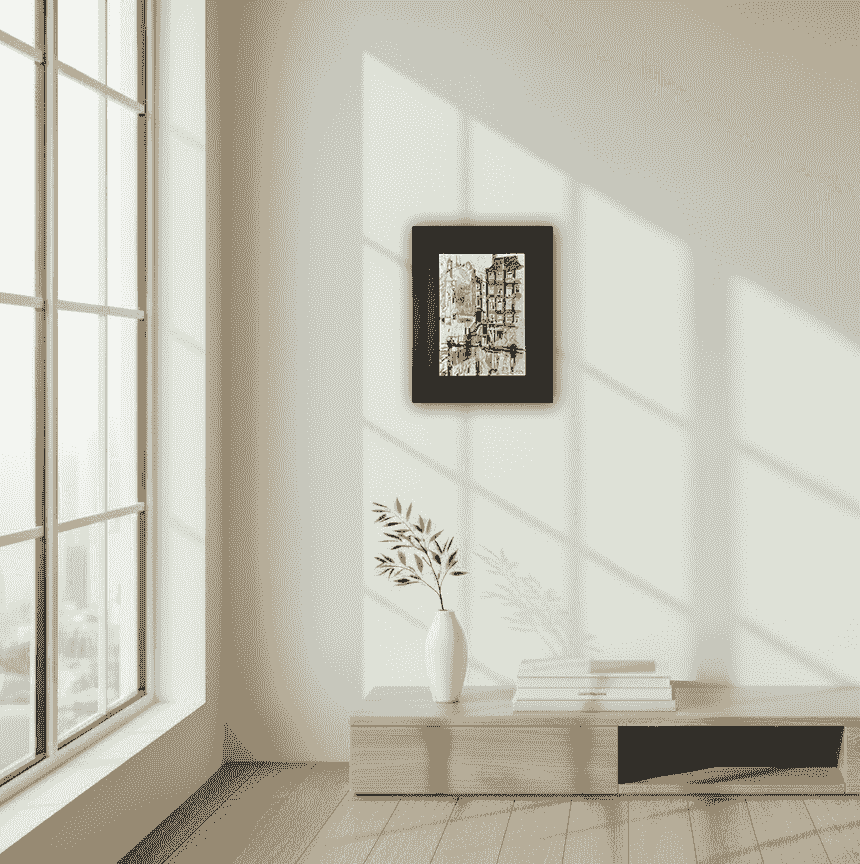 Erasmus Bernard von Dülmen-Krumpelman - Het Kolkje te Amsterdam (in interieur)