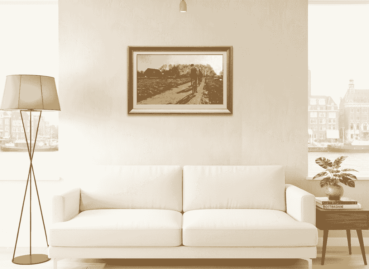 Frans Koppelaar - Wielrenners bij Bodegraven (in interieur)