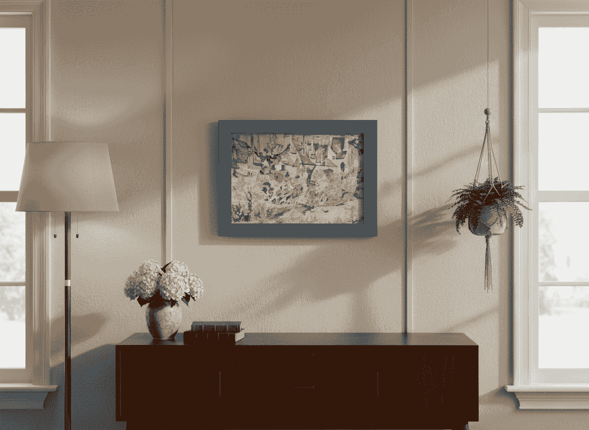 Erasmus Bernard von Dülmen-Krumpelman - Dorpje in Frankrijk (in interieur)