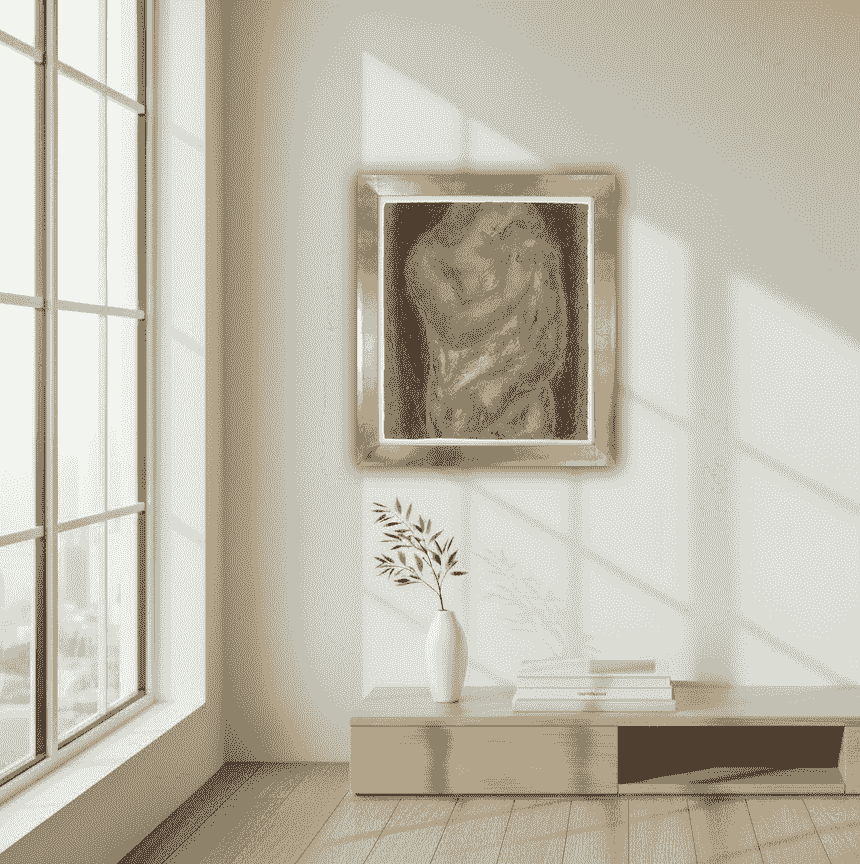 Leo Gestel - Moeder en kind (in interieur)