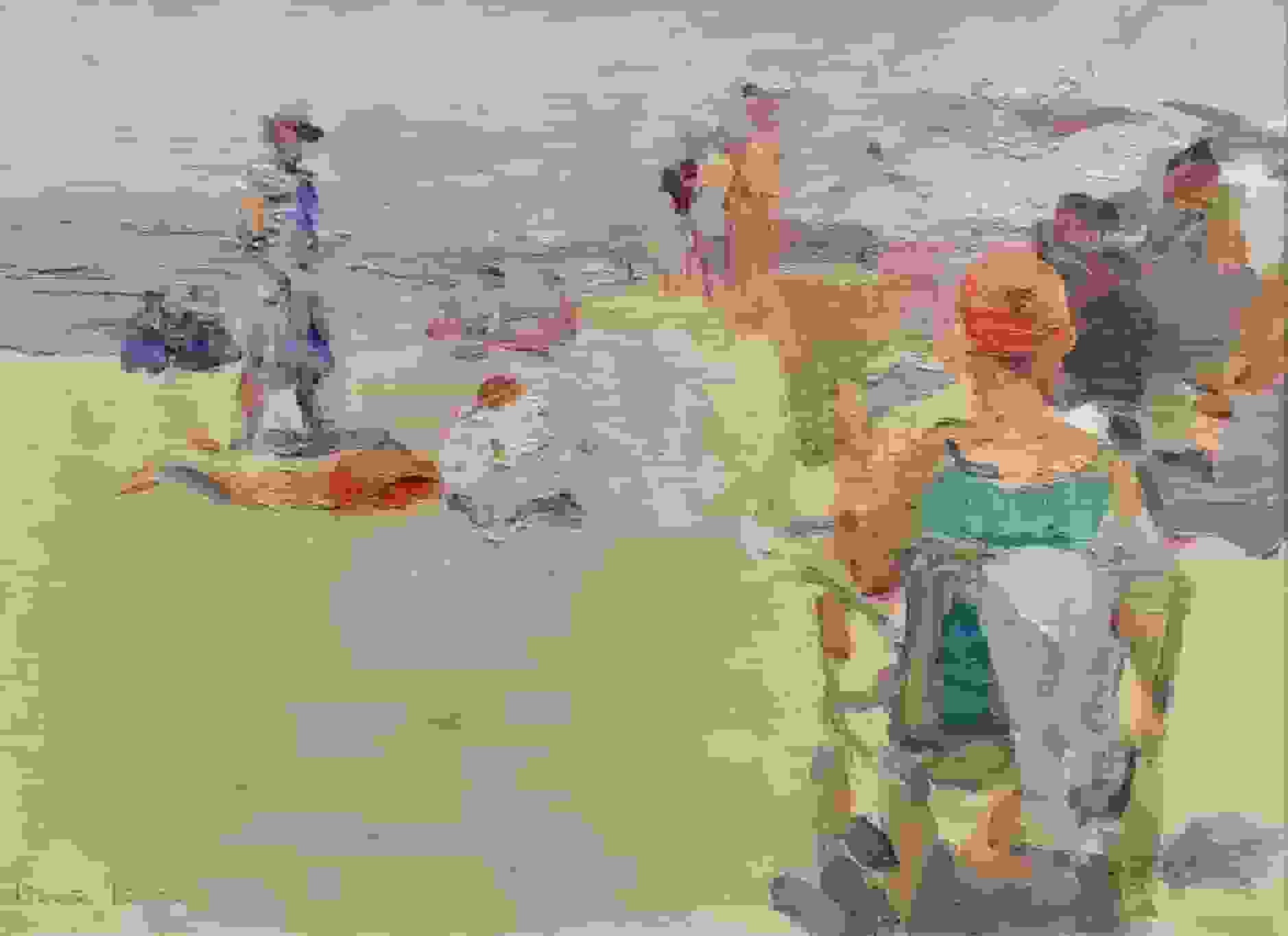 Isaac Israëls - Strandgezicht bij Viareggio (zonder lijst)