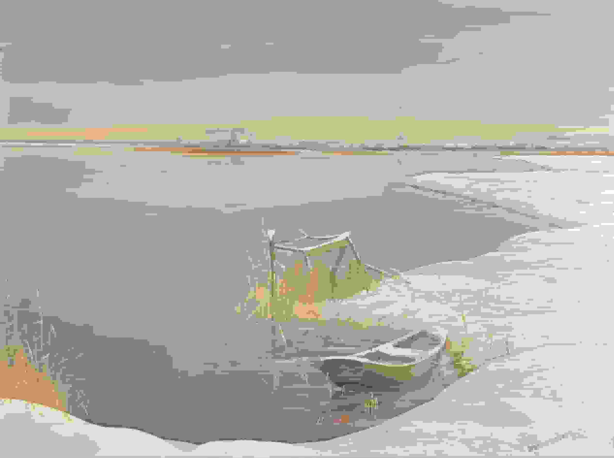 Winters gezicht op Loosdrechtse plas