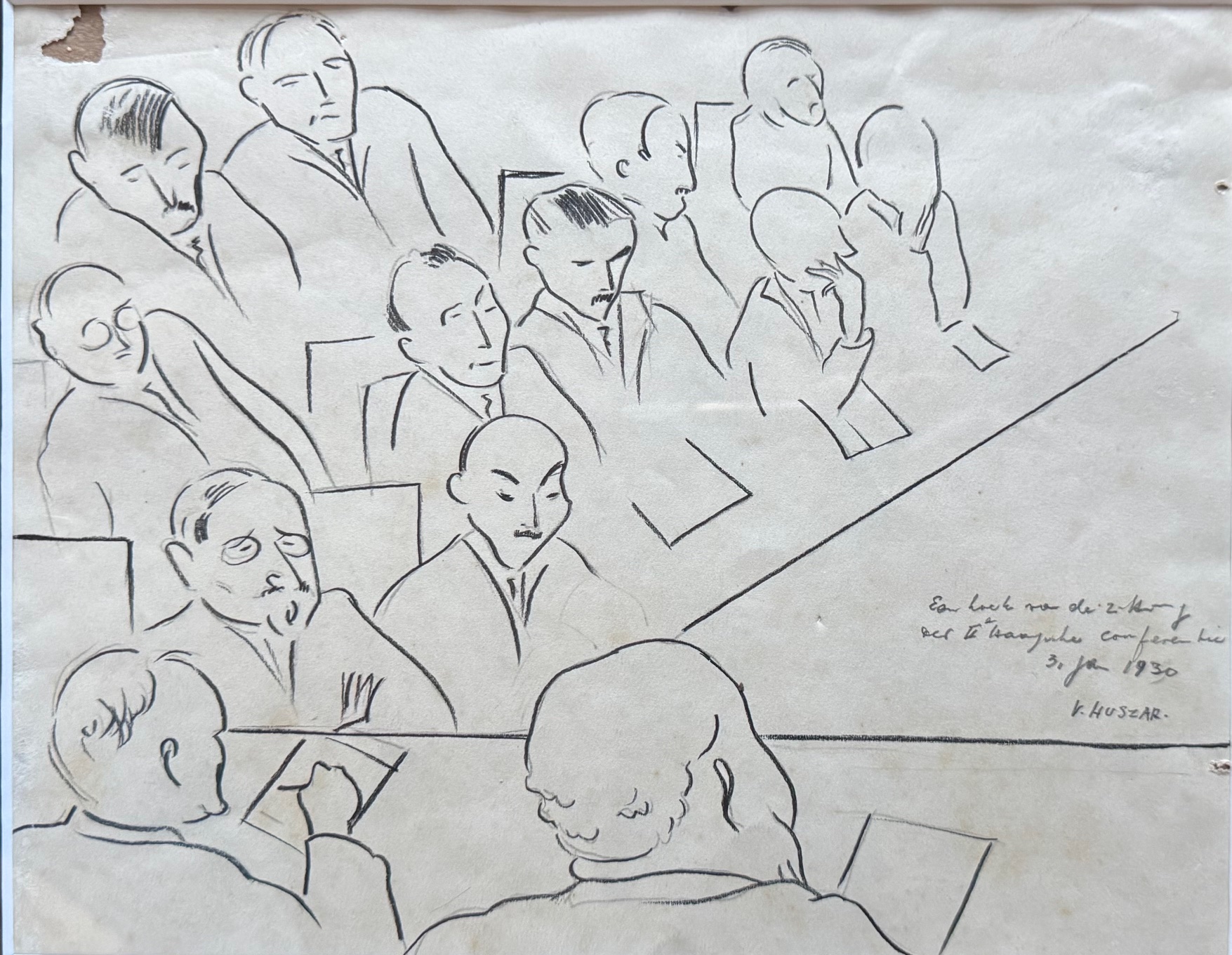 Een hoek van de conferentieruimte