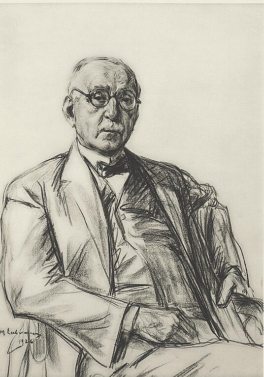 Oscar Huldschinsky door Max Liebermann in 1926