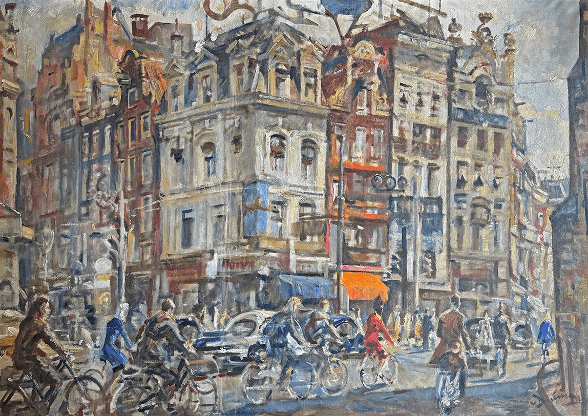 Amsterdams stadsgezicht - Muntplein