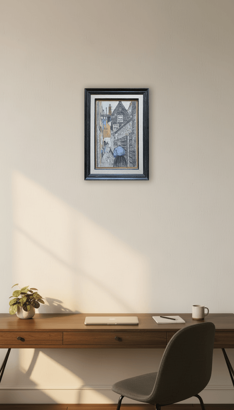 Erasmus Bernard von Dülmen-Krumpelman - Steegje in de Jordaan (in interieur)