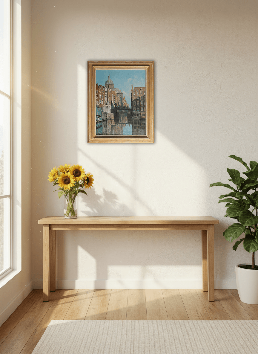 Willem-Alexander Knip - Het Kolkje te Amsterdam (in interieur)