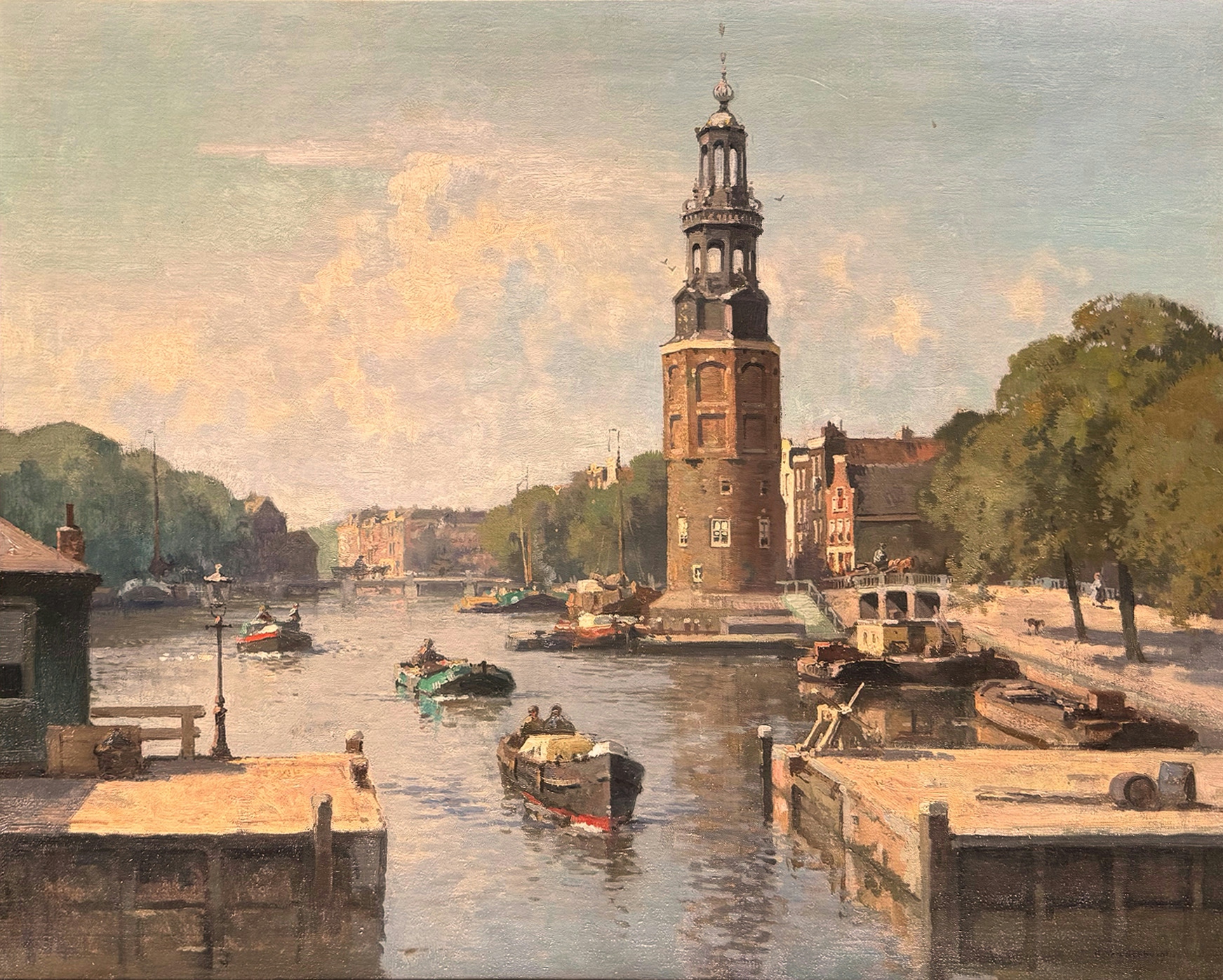 Montelbaanstoren Amsterdam zonder lijst