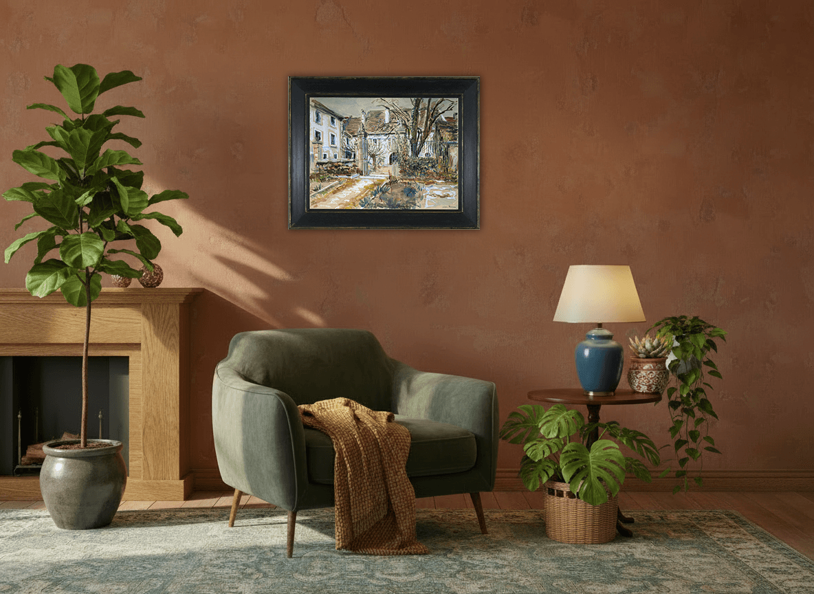 Johan Dijkstra - Mediterrane binnenplaats (in interieur)