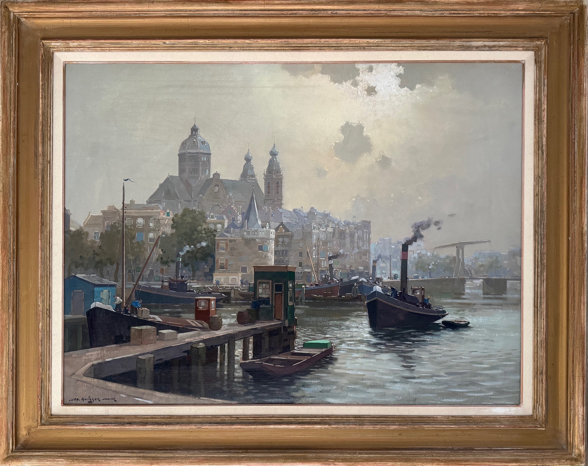 Open havenfront Amsterdam zonder lijst