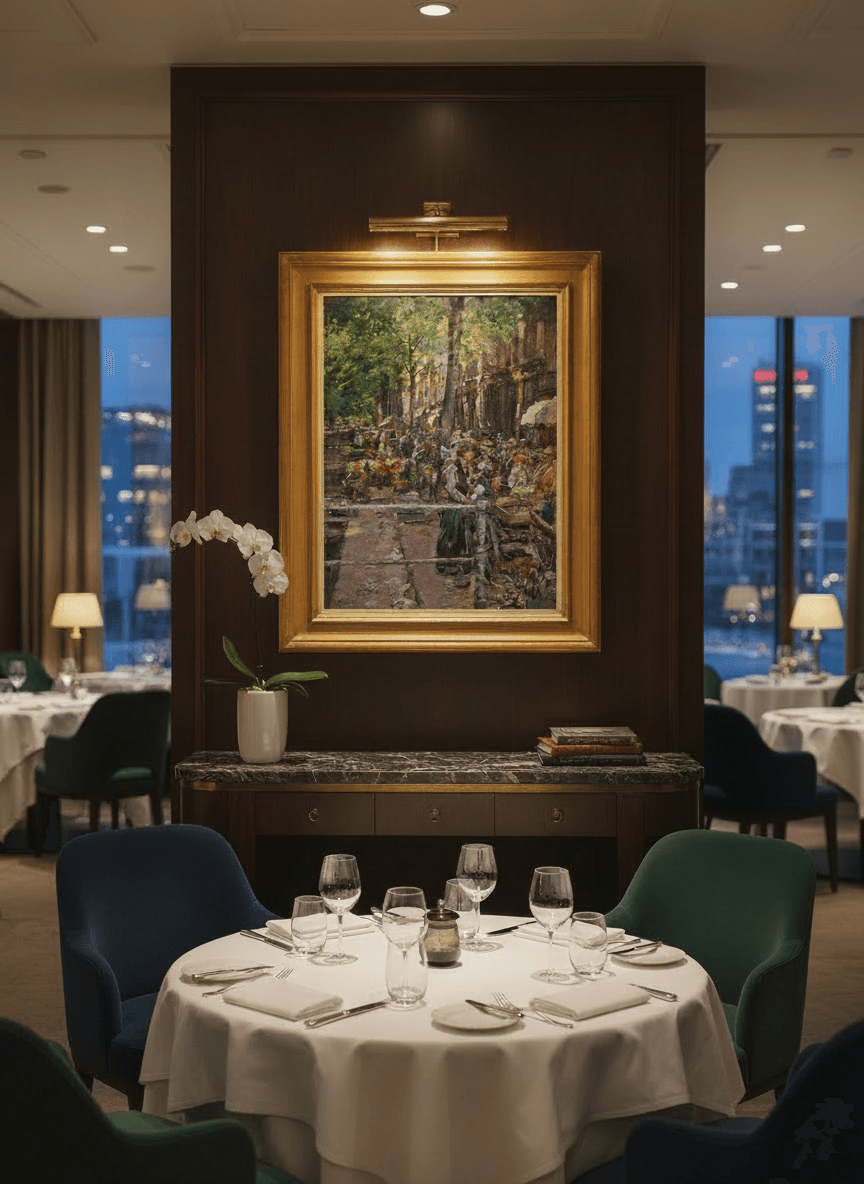 Bloemenmarkt te Delft zonder lijst