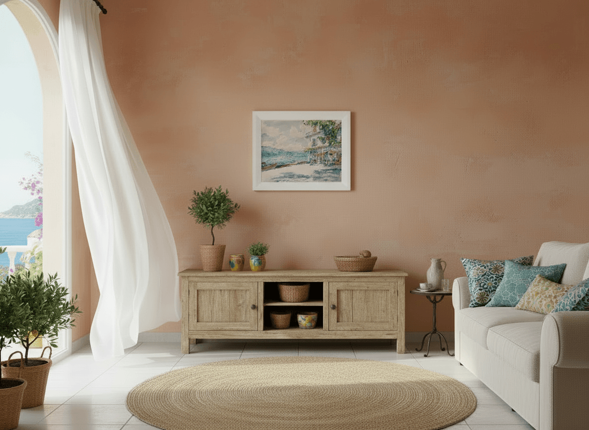 Gezicht op het strand bij Lago d'Orta (Italië) zonder lijst