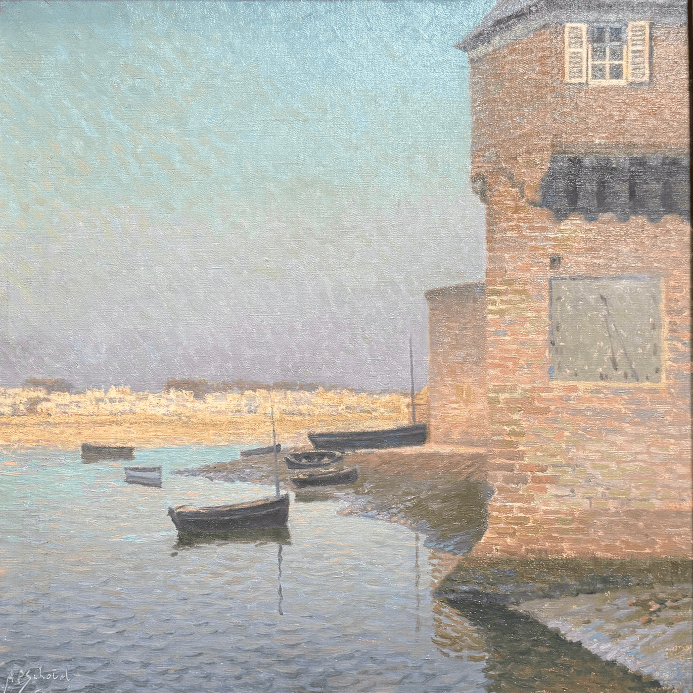 Anthony Pieter Schotel - Gezicht op Saint-Malo 1936 (zonder lijst)