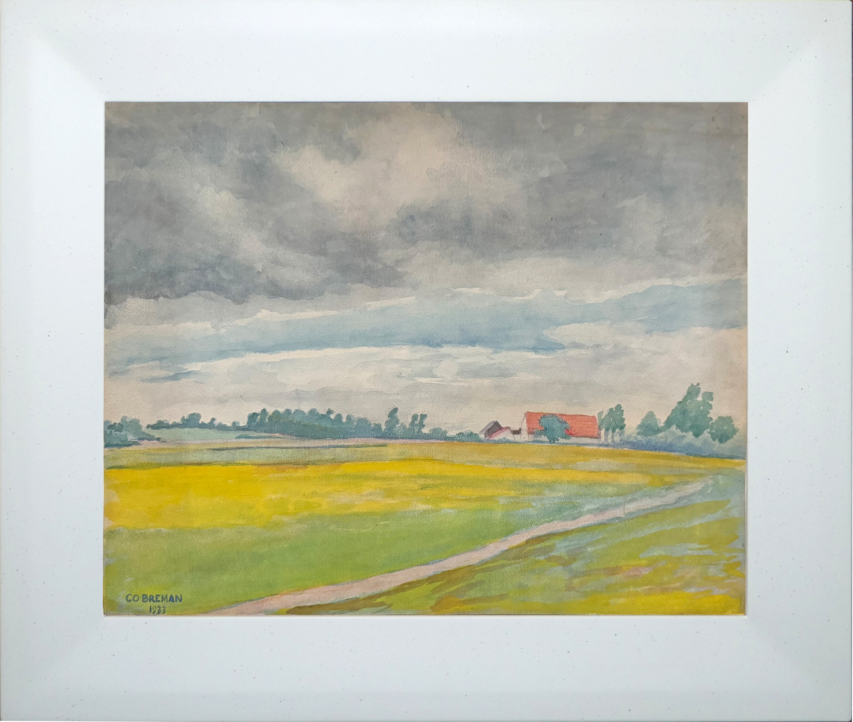 Landschap zonder lijst