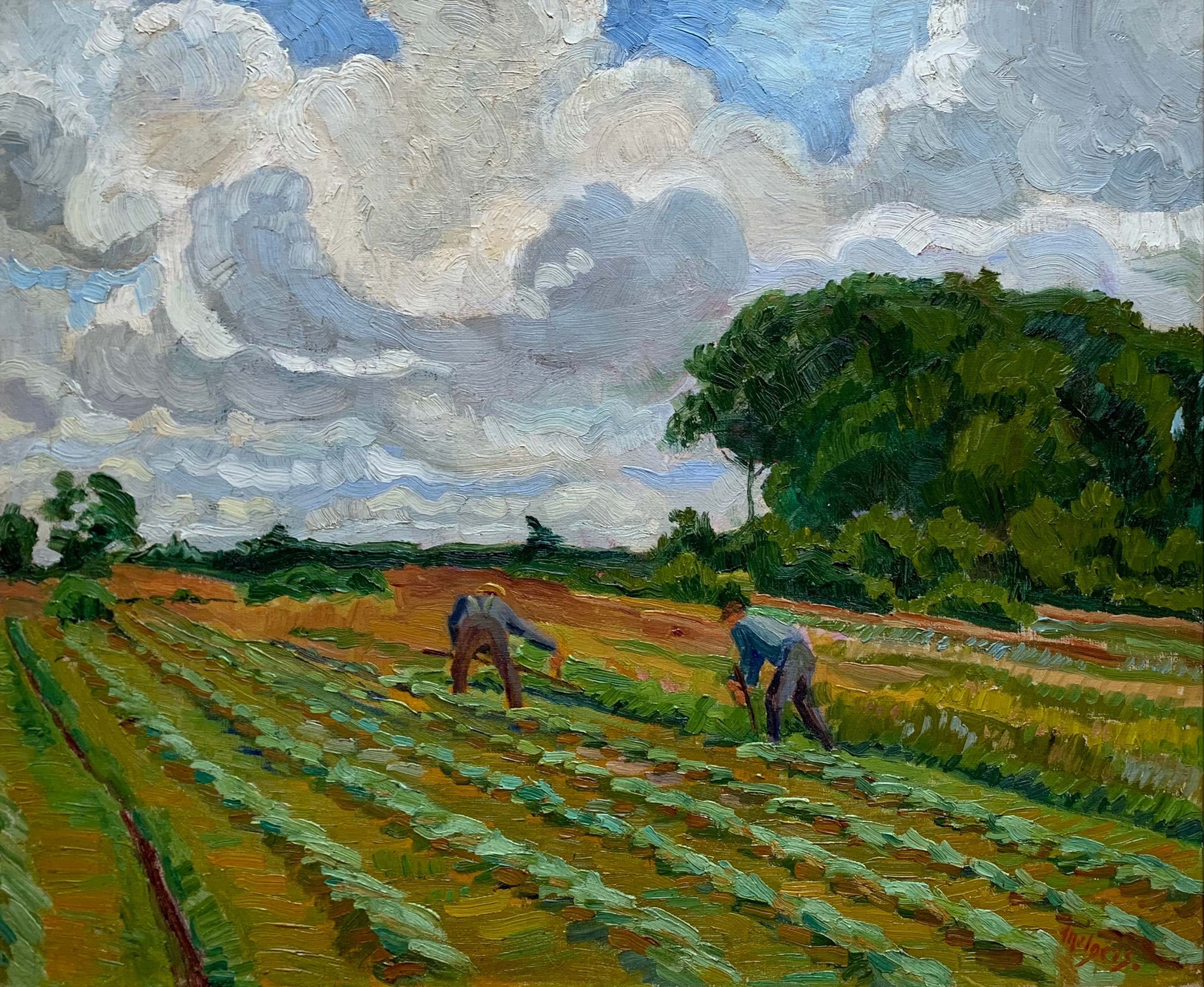 Gronings landschap (ca. begin jaren 1930) zonder lijst