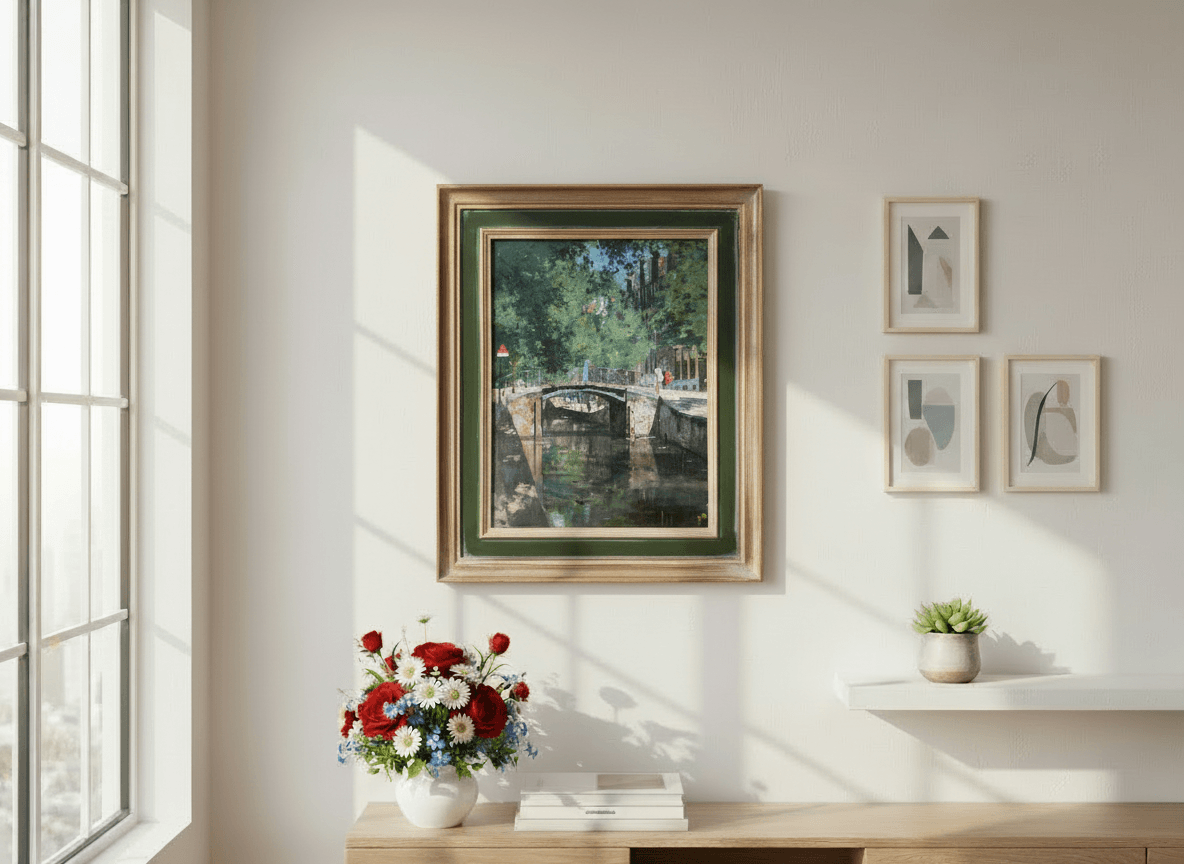 Oudezijds Achterburgwal te Amsterdam zonder lijst