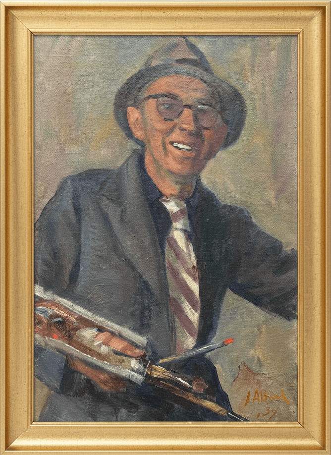 Jan Altink - Jan Altink, zelfportret uit 1939 (met lijst)