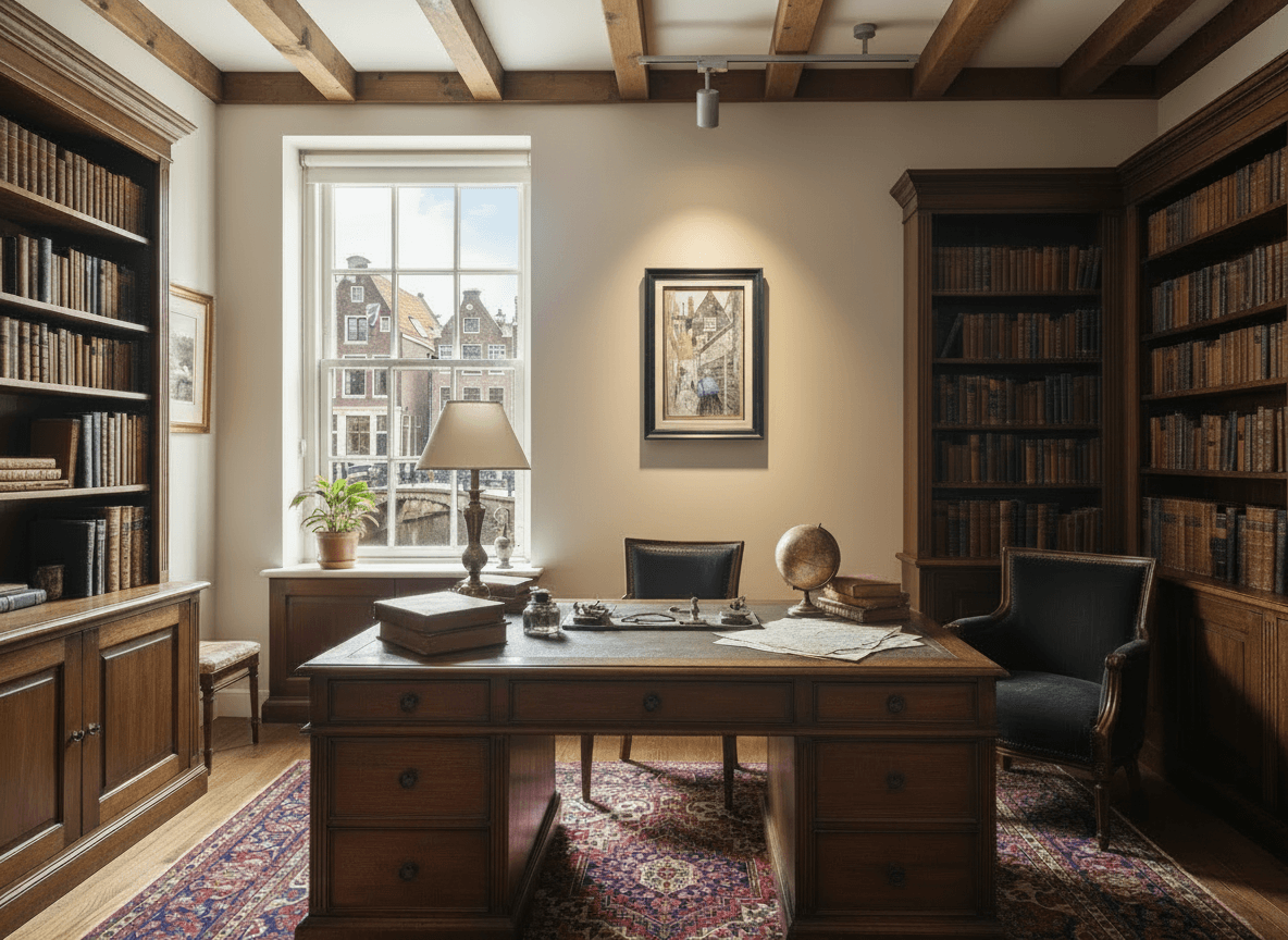 Erasmus Bernard von Dülmen-Krumpelman - Steegje in de Jordaan (in interieur)