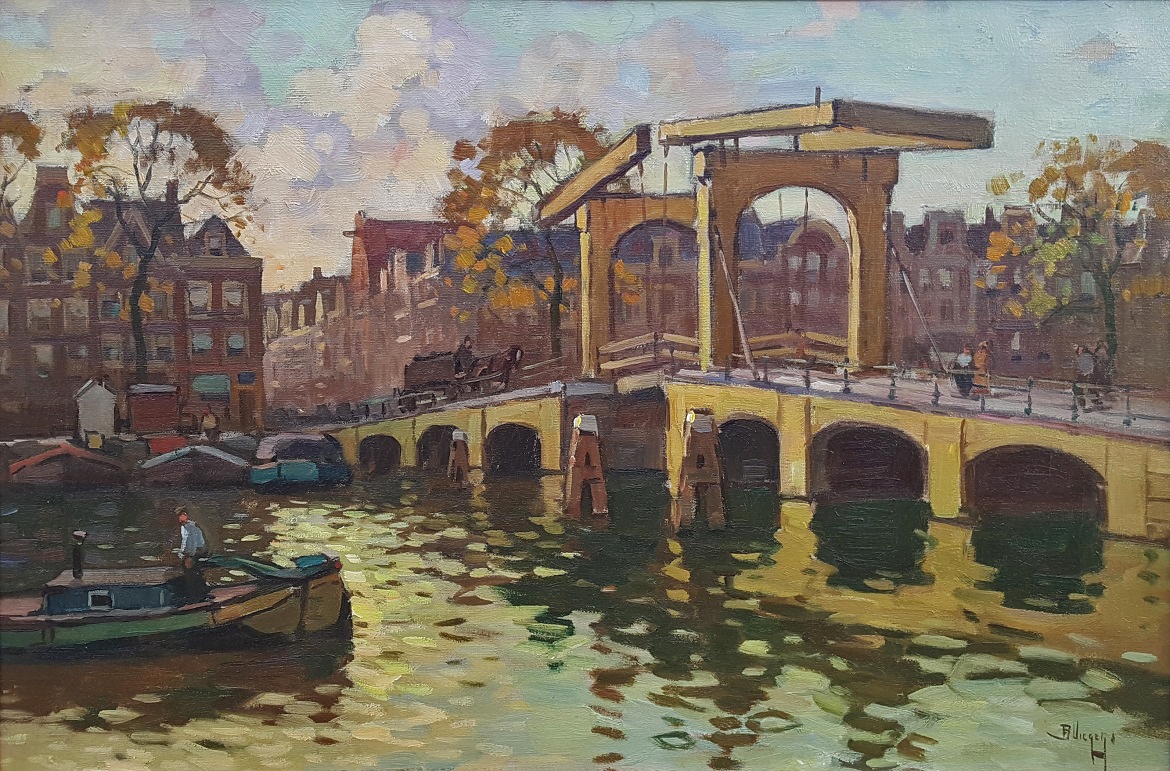 De Magere Brug over de Amstel zonder lijst