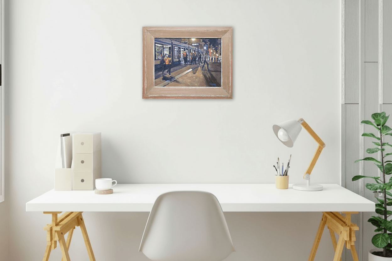 Frans Koppelaar - Tramhalte Leidsestraat te Amsterdam (in interieur)