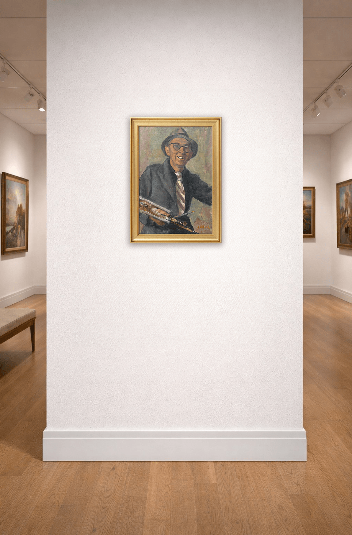 Jan Altink - Jan Altink, zelfportret uit 1939 (in interieur)