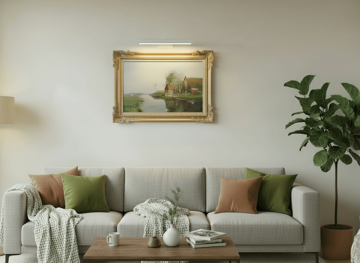 Boerderij aan het water zonder lijst