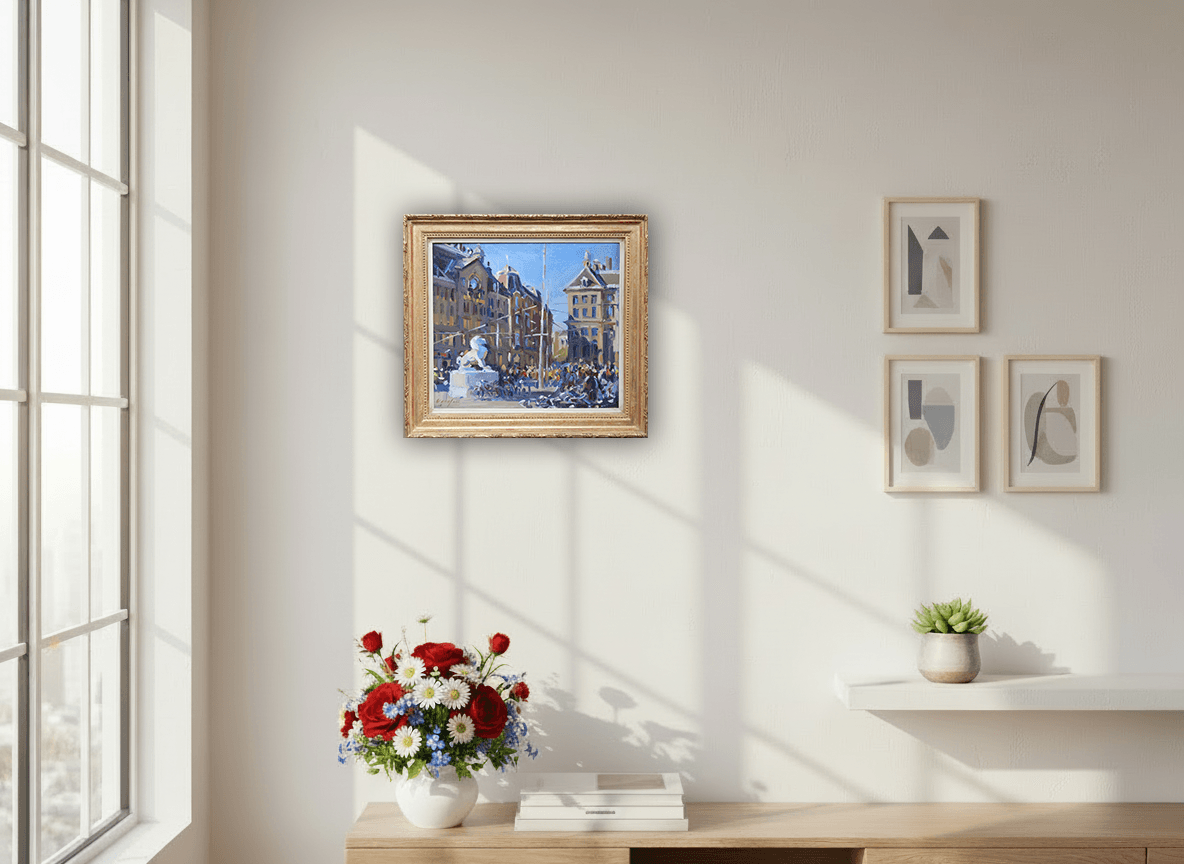 Paleis op de Dam te Amsterdam zonder lijst