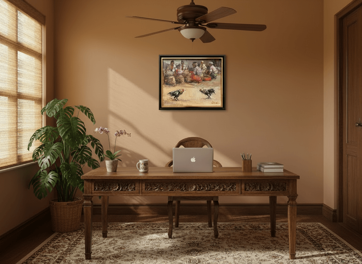 Hanengevecht zonder lijst