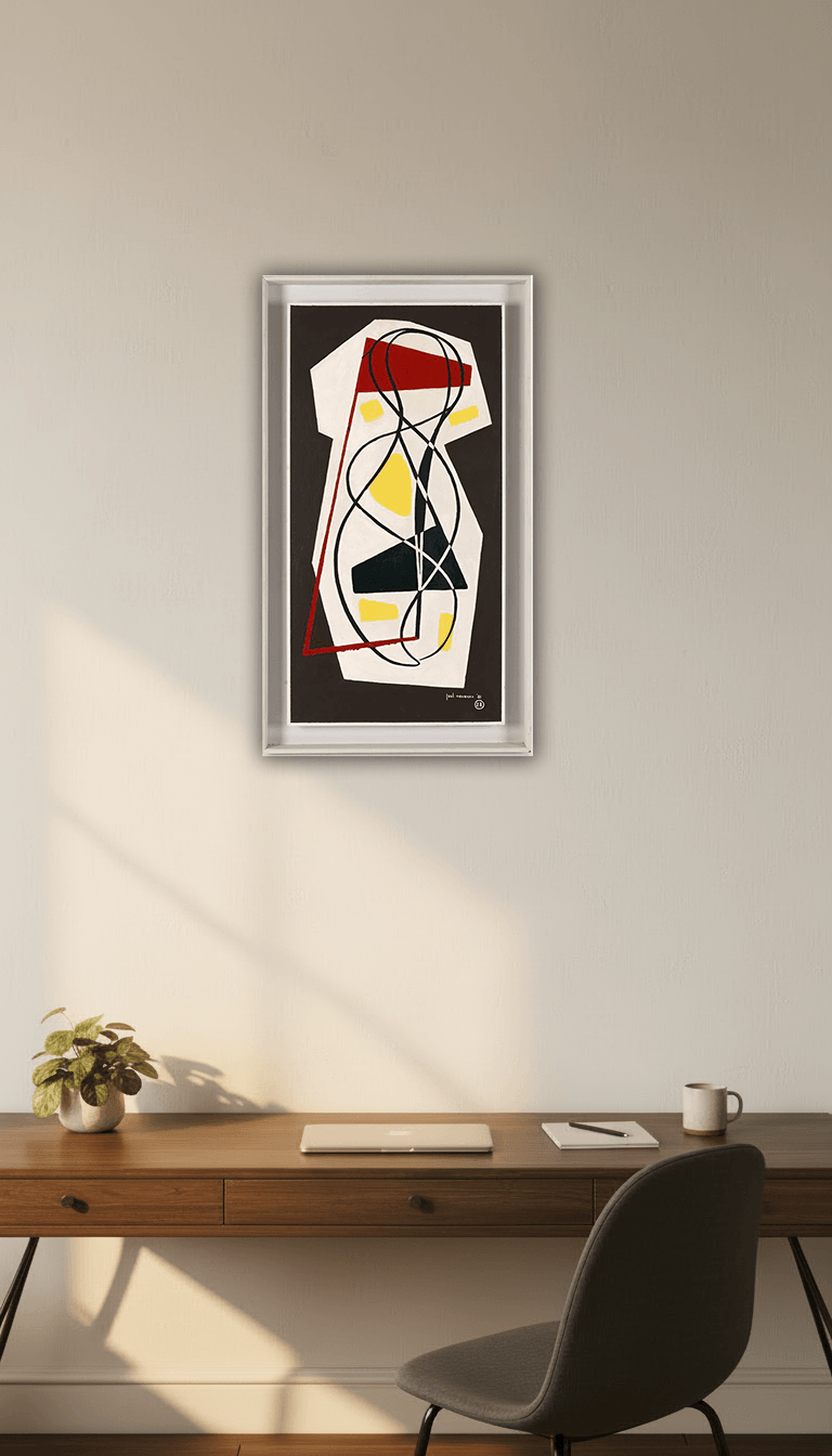 Abstracte compositie no. 28 zonder lijst