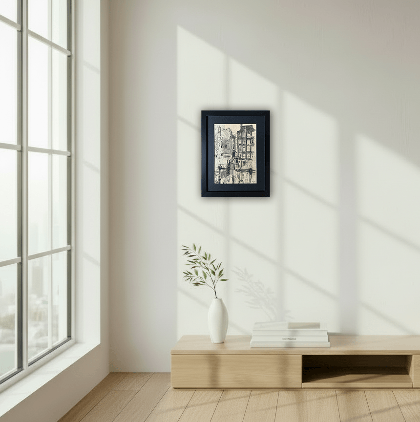 Het Kolkje te Amsterdam zonder lijst