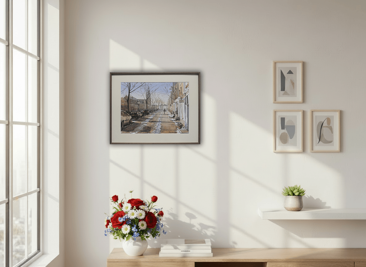 Prinsengracht, Amsterdam zonder lijst