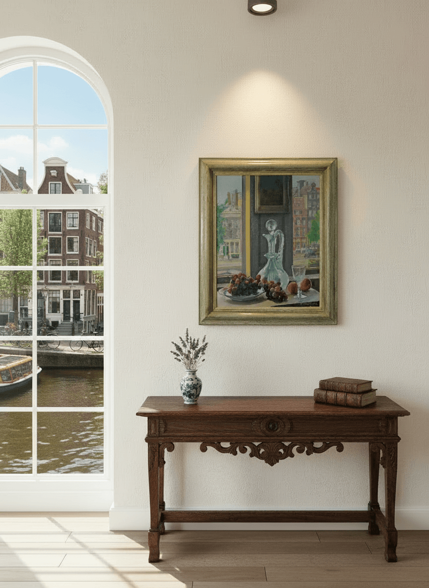 Uitzicht Prinsengracht zonder lijst