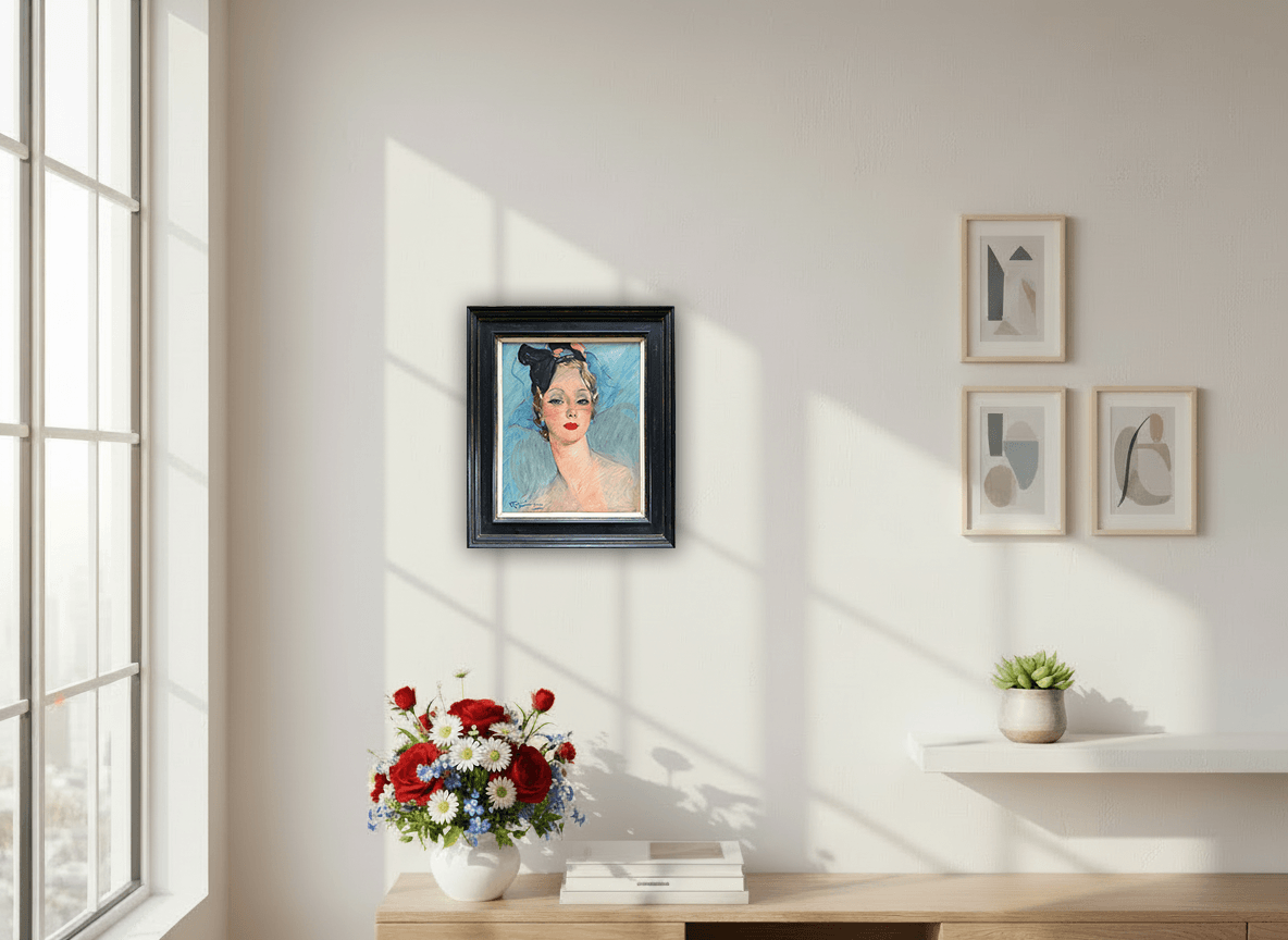 Portret van Madame Laemle zonder lijst