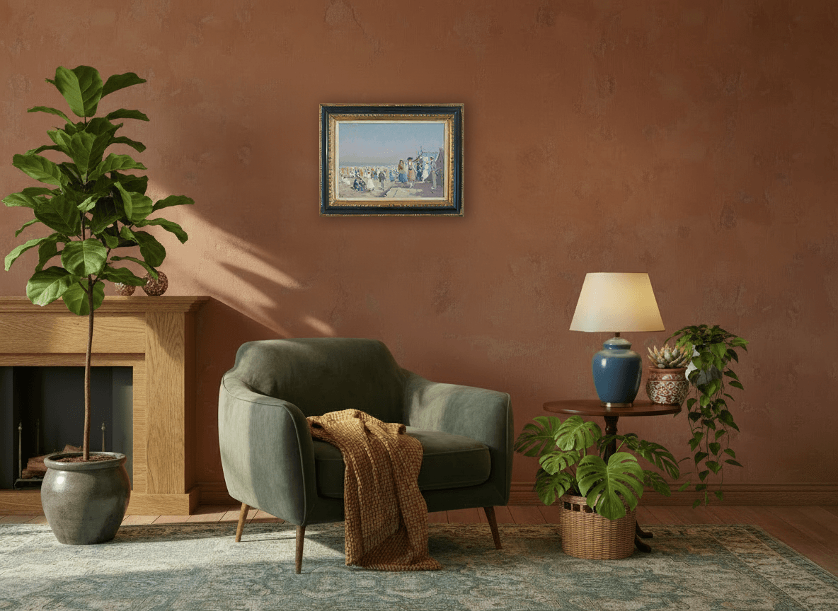 Anthony Pieter Schotel - Een warme stranddag (in interieur)