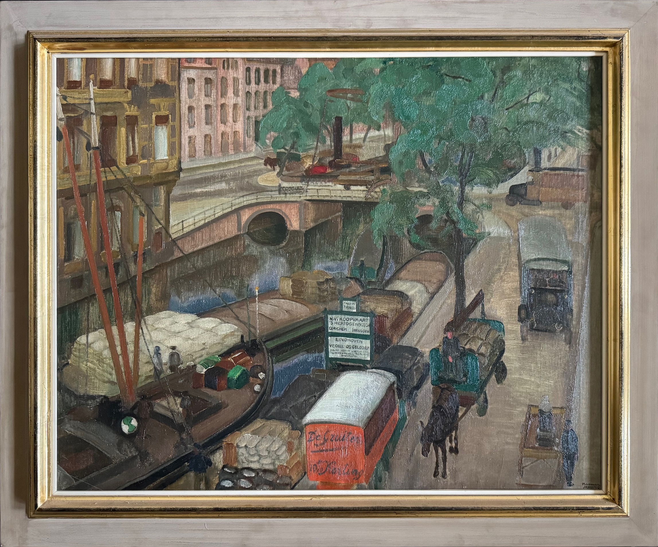 Bedrijvigheid op de Kloveniersburgwal  zonder lijst