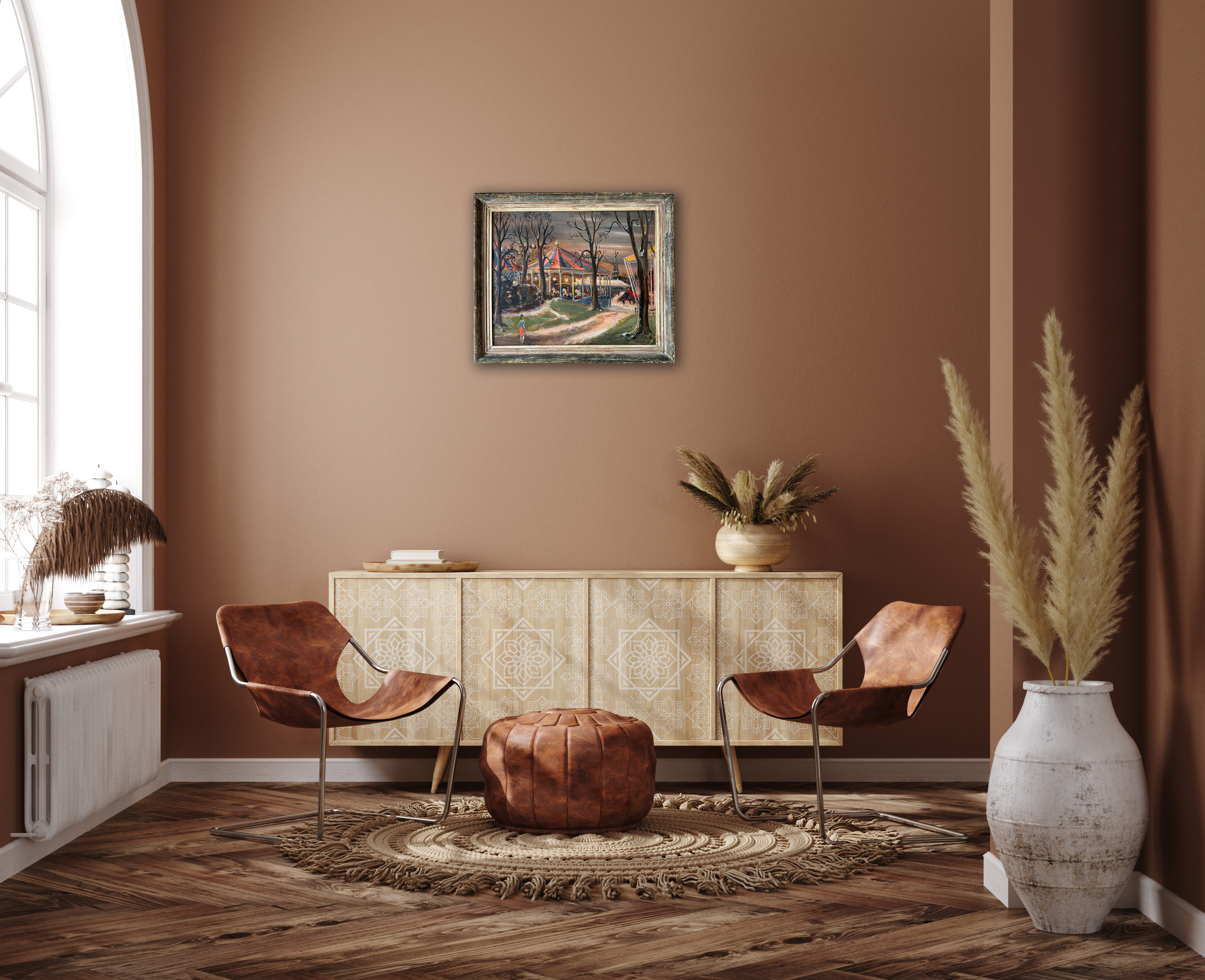 Kermis in Parijs zonder lijst