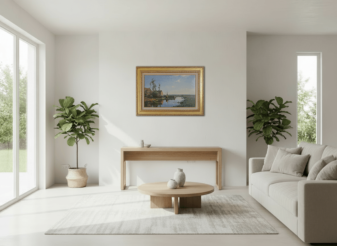 Boerderijgezicht bij Woerden zonder lijst