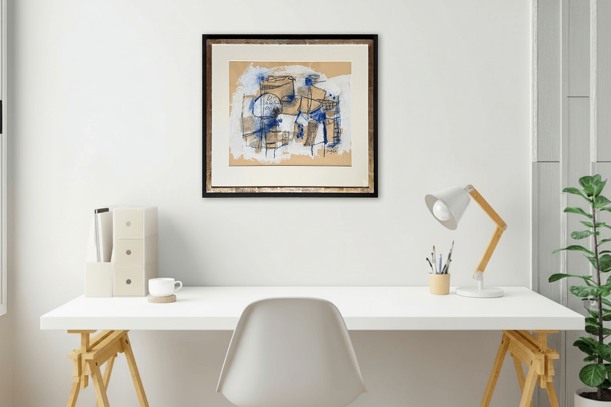 Jaap Nanninga - Abstracte compositie (in interieur)